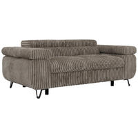 DVOJMIESTNA POHOVKA PETER 2 - Svetlohnedá Manšester - svetlohnedá/čierna, kov/textil (200/76/99cm) - MKS
