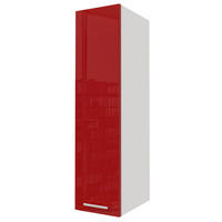 HÄNGESCHRANK Brerra W4/20 Weiß / RAL 3002 karminrot Hochglanz 20 / 32,5 / 96cm - Rot/Weiß, Holz/Holzwerkstoff (20/96/32.5cm) - Feldmann-Wohnen
