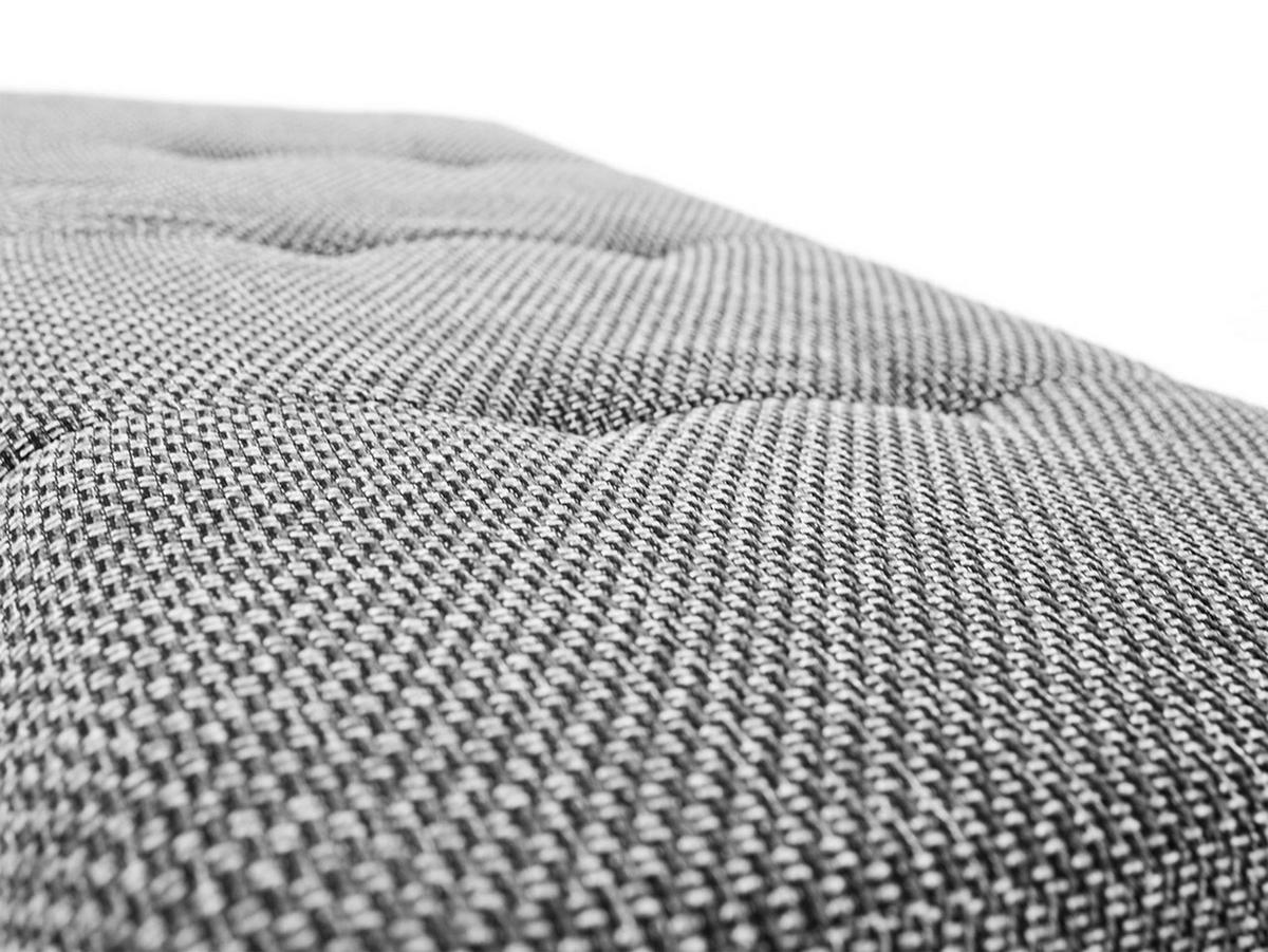 POLSTERHOCKER Orkan Groß - Silberfarben/Hellgrau, Holz/Textil (120/39/60cm) - MIRJAN24