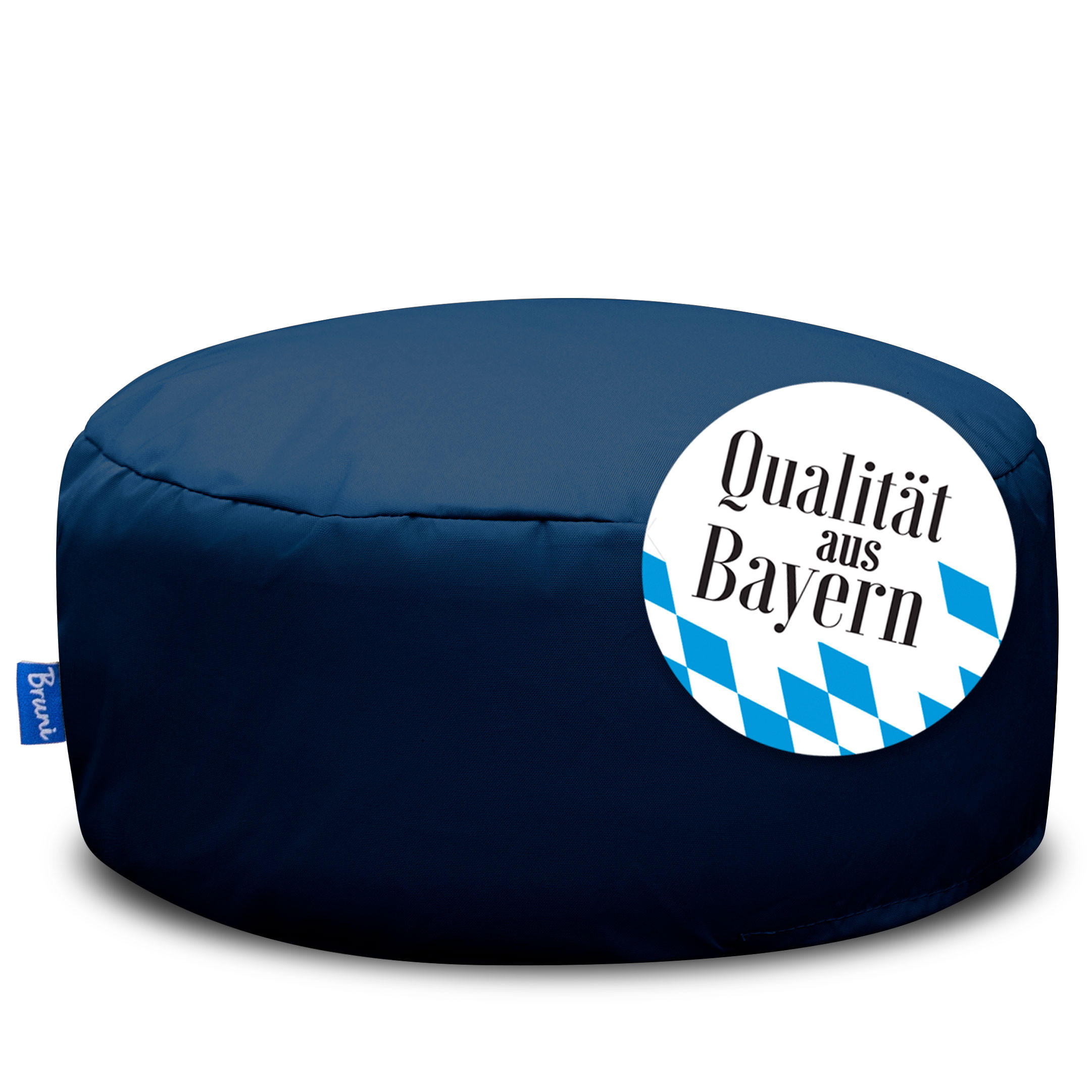POUF M blaugrau - Blaugrau, Textil (500/200/500cm) - Bruni