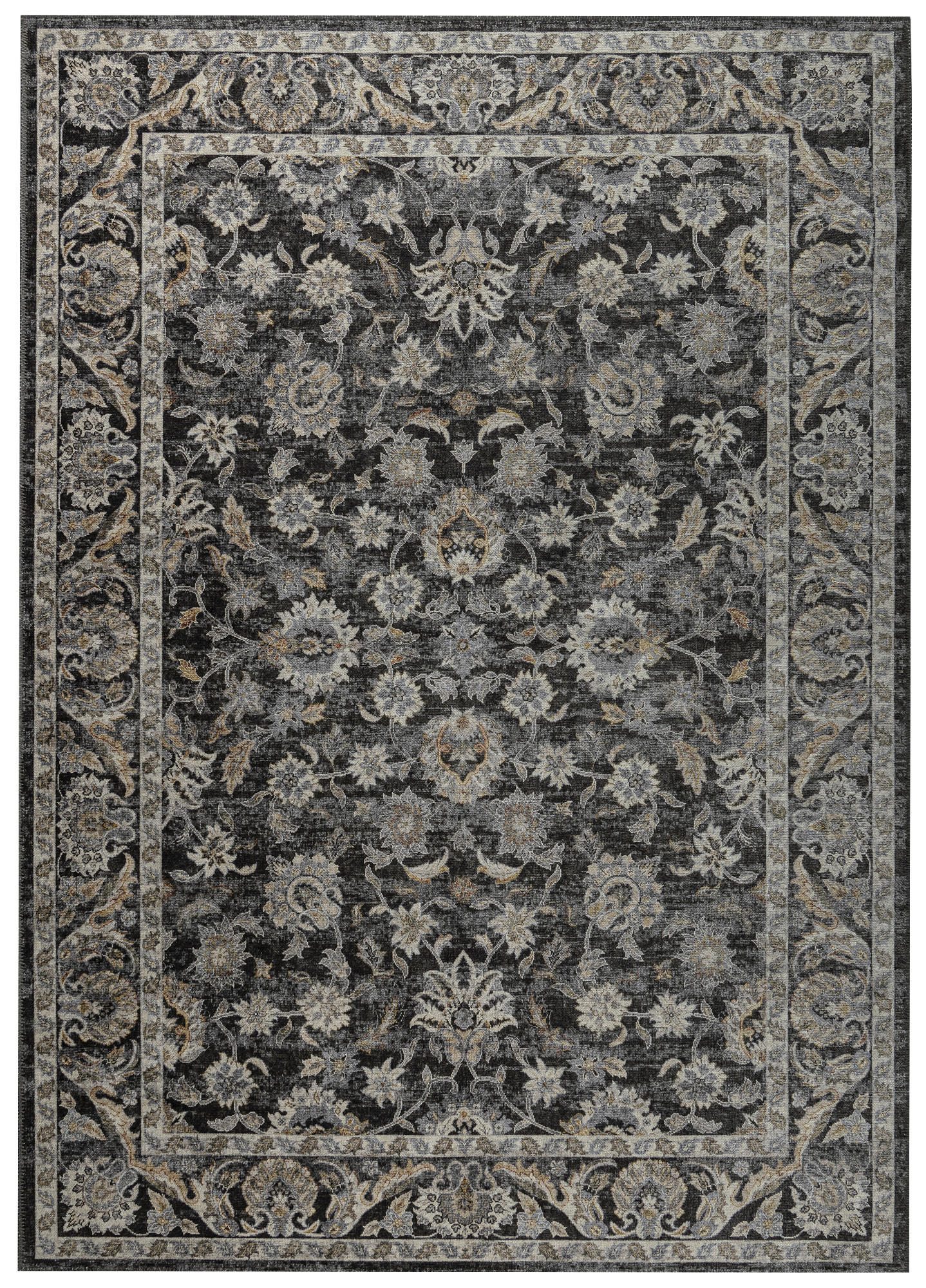 TEPPICH RITZ Dunkelgrau 80/150 cm - Dunkelgrau, Textil (80/150cm) - Tapiso