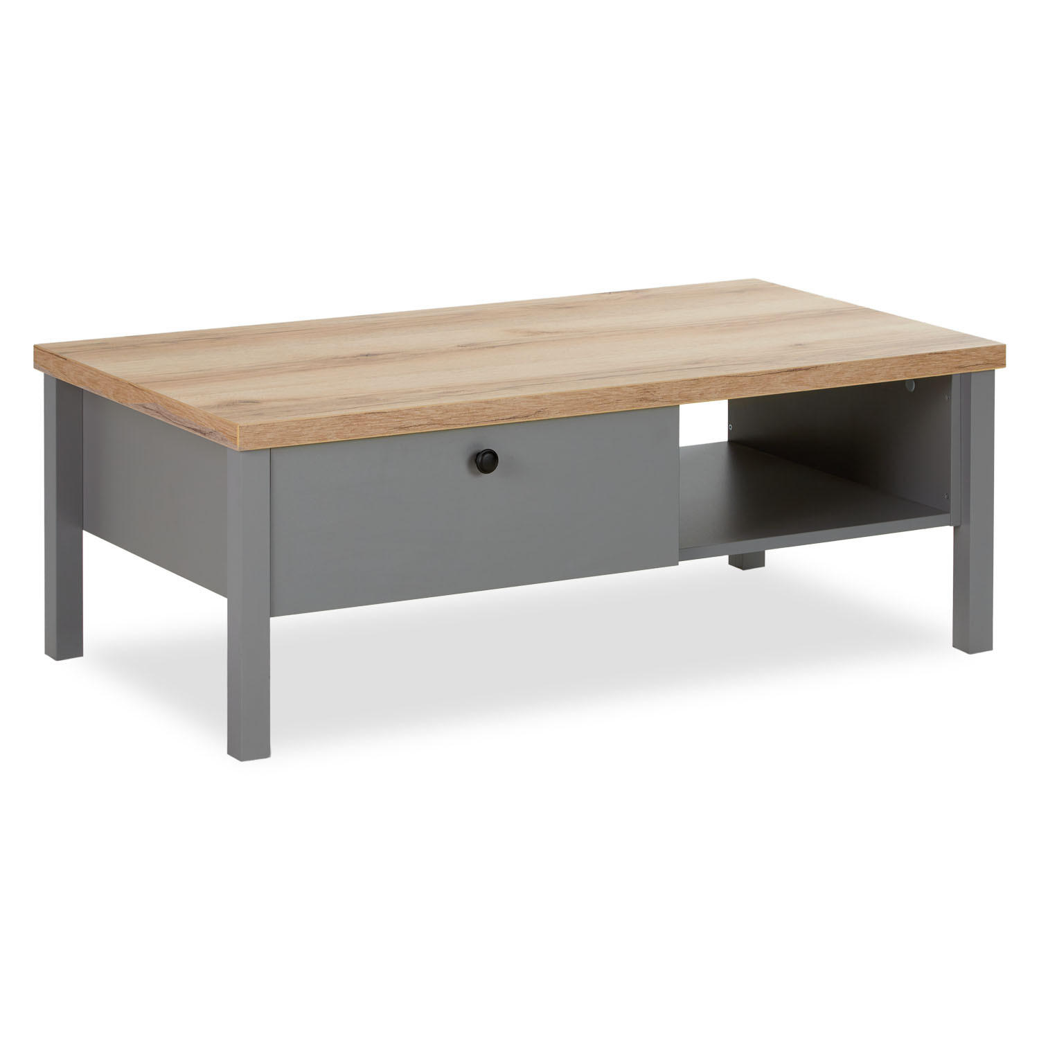 Homestyle4u Couchtisch Grau 110x40x60 cm