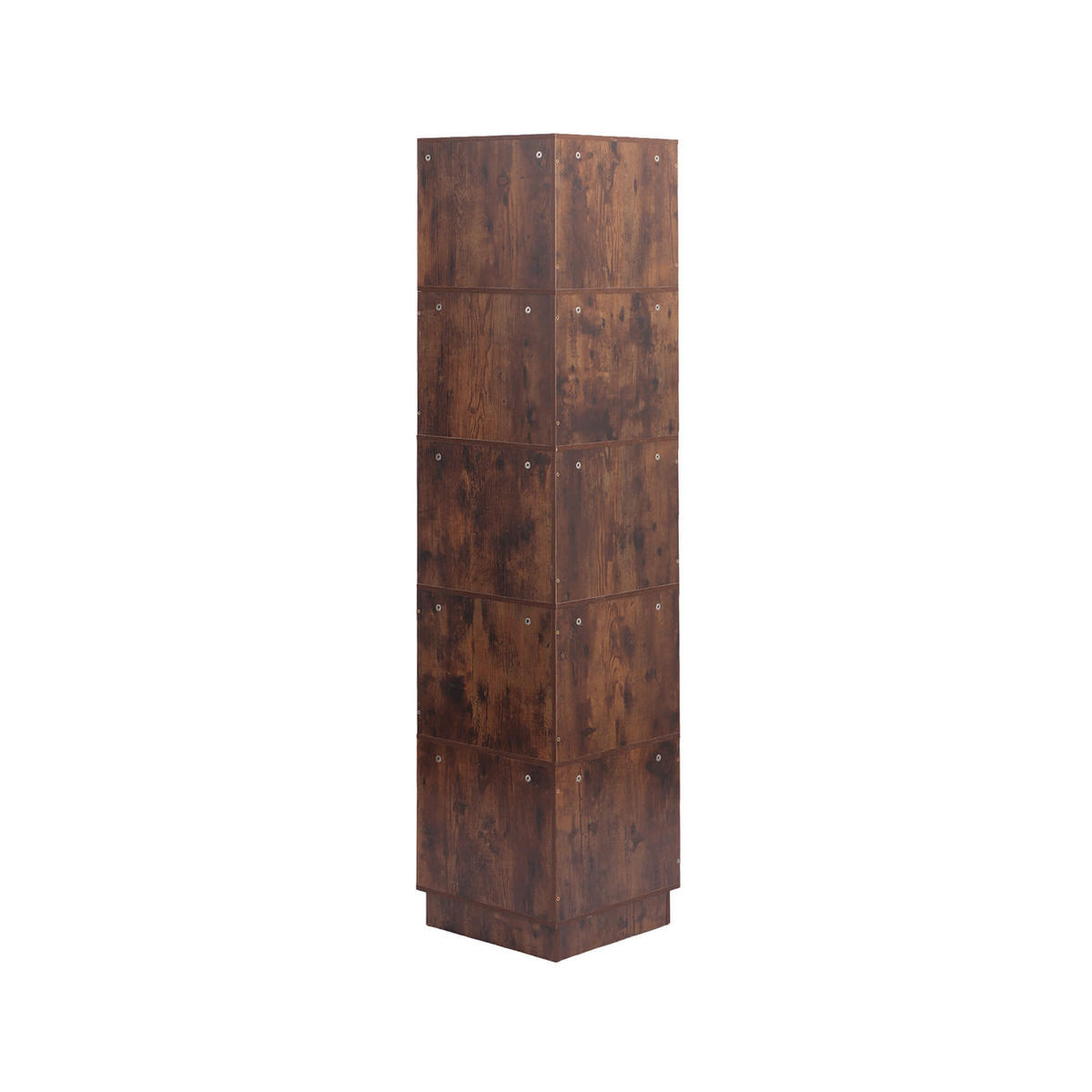BÜCHERREGAL 6 Ablagen Dunkles Holz 38,5/37,5/175 - Dunkelbraun, Holz (39/175/38cm) - Mobili Rebecca
