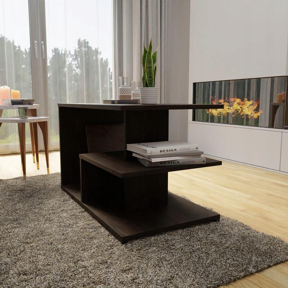 COUCHTISCH TEXAS EX3 Wenge 90/51/55 cm - Wengefarben, Holzwerkstoff (51/90/55cm) - Matkam Möbel