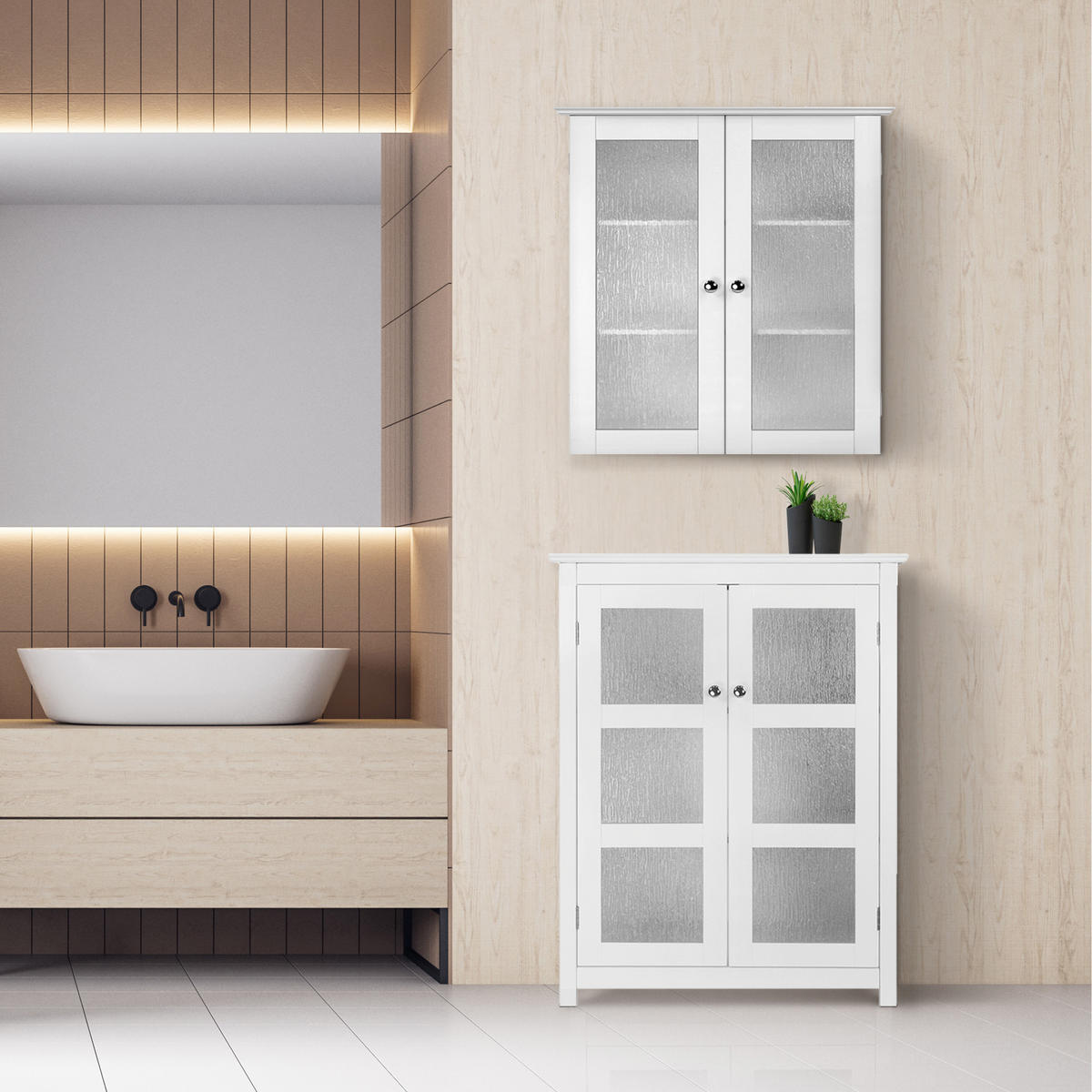 SCHRANK Weiß - Weiß, Holzwerkstoff (34.9/86.4/86.4cm) - Teamson Home