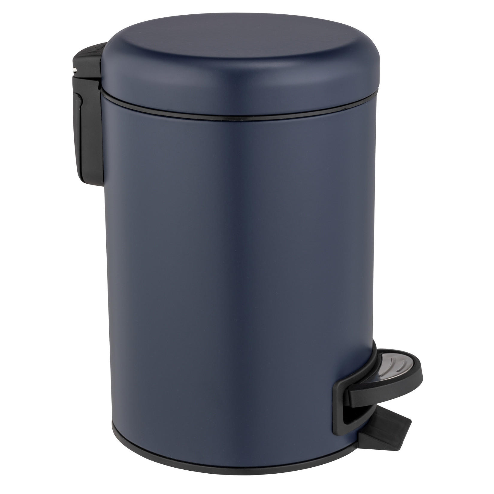 TRETEIMER für Bad 3 l 22,5/17/25 cm - Dunkelblau, Metall (17/25/22.5cm) - Wenko