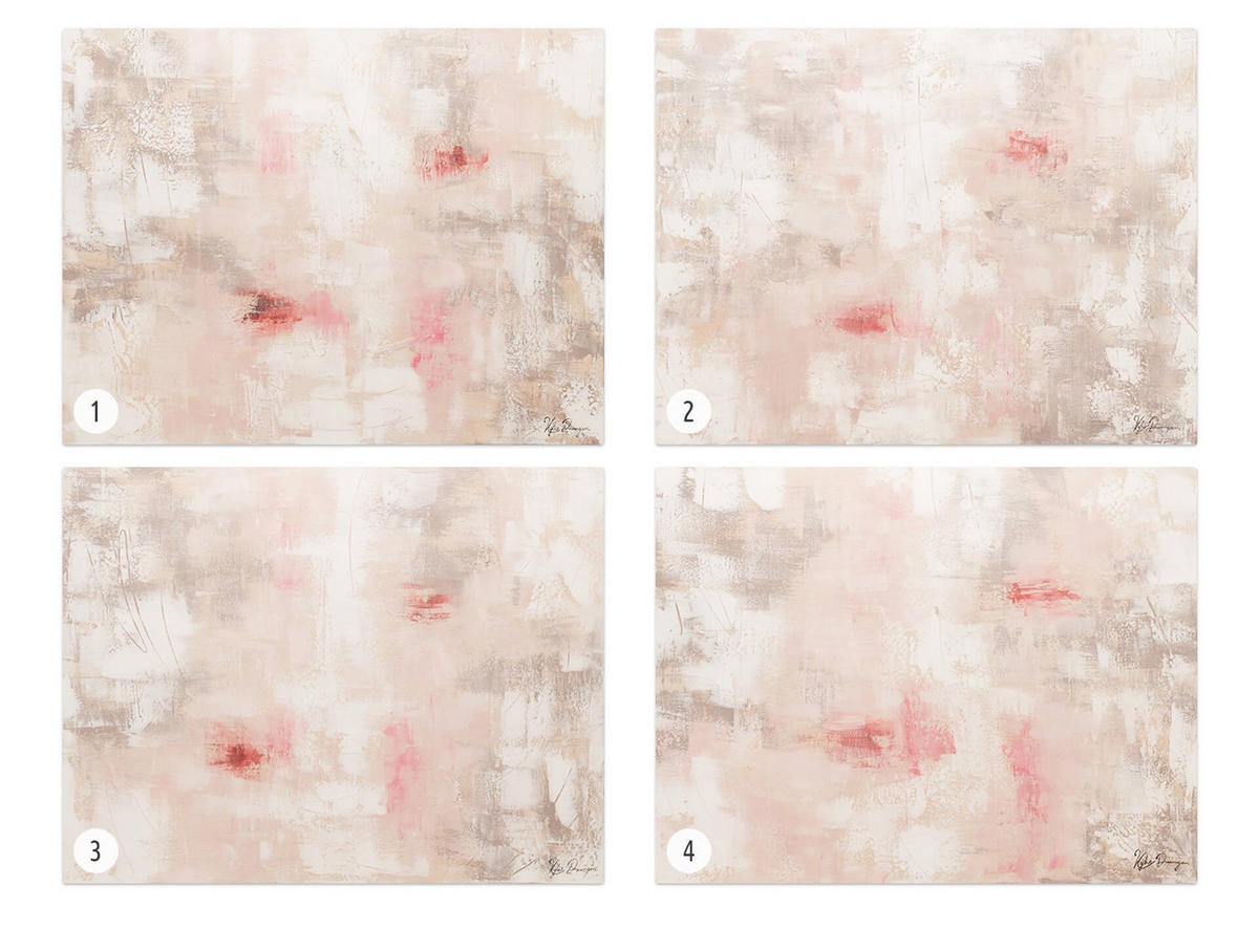 ACRYLBILD HANDGEMALT 100/75 cm - Pink, Holz/Textil (100/75cm) - KUNSTLOFT