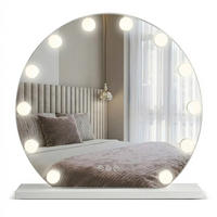 SPIEGEL Rea Led Hollywood White 50 Cm - Weiß, Glas (47/12/50cm) - REA