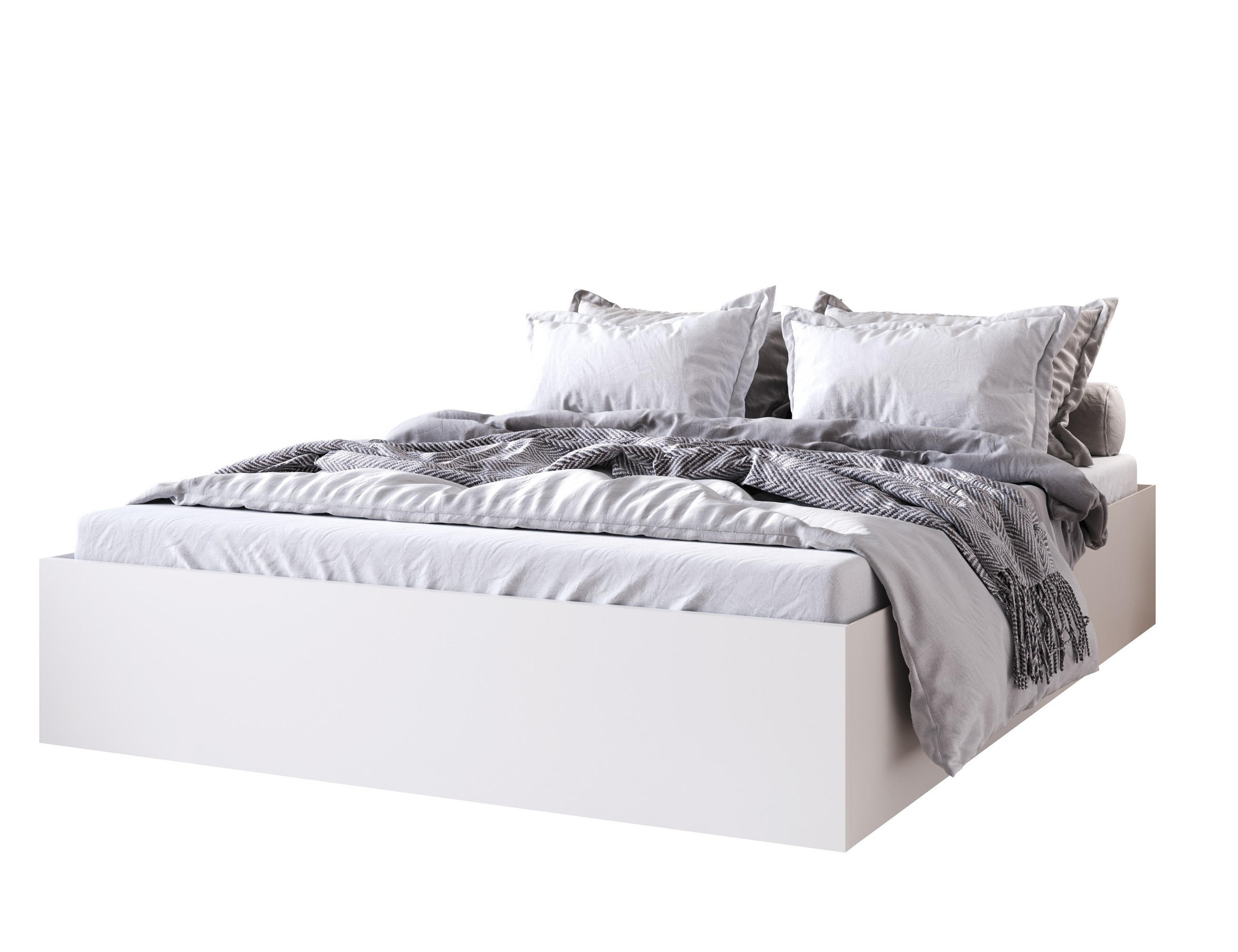 BETT Weiß MOND Mit Matratze 120x200 cm - Weiß, Textil (120/200cm) - Sepro Meble