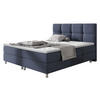 BOXBETT Dave - Chromfarben/Blau, Holz/Textil (140/200cm) - MIRJAN24