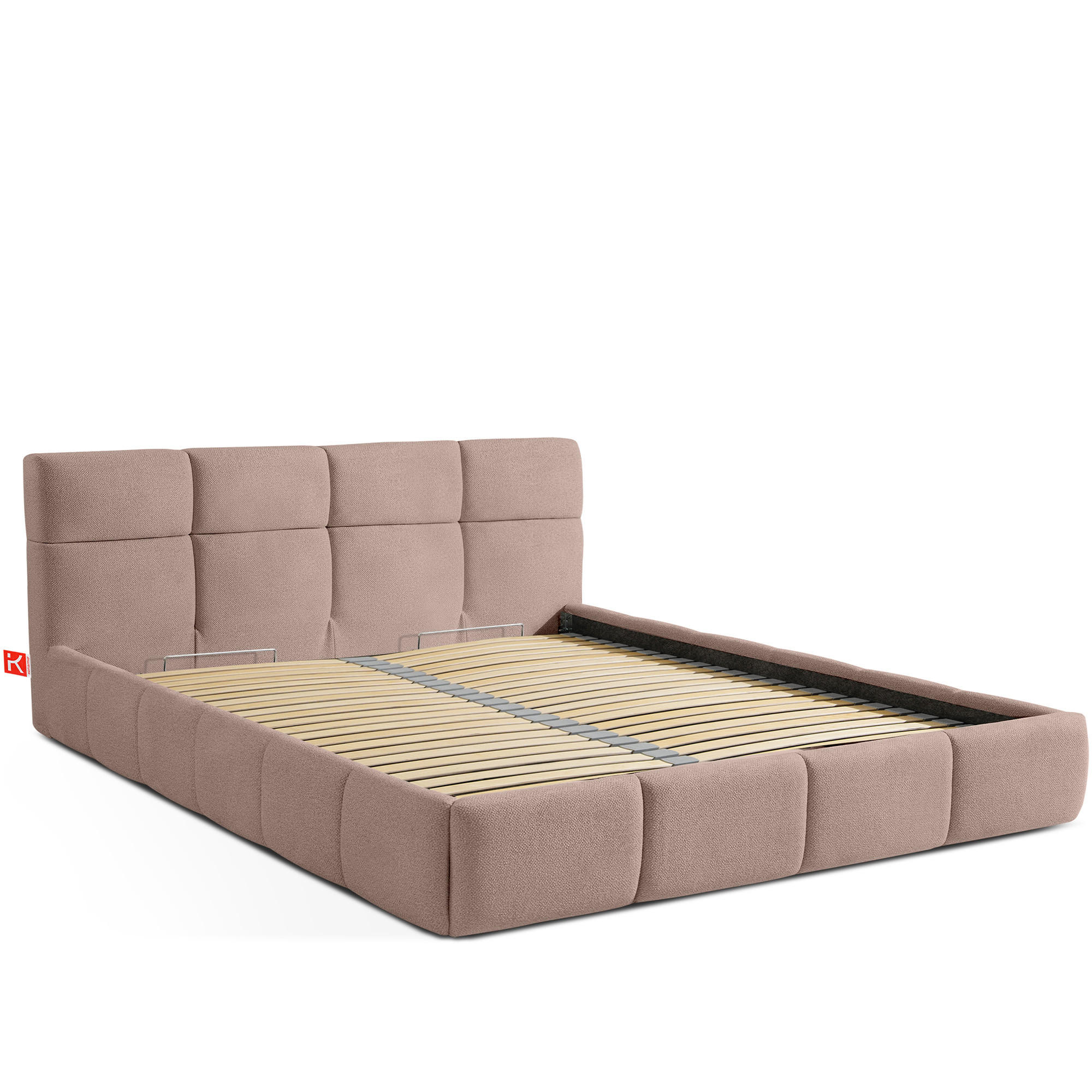 POLSTERBETT ALTOS, rosa - Rosa, Holz/Holzwerkstoff (160/200cm) - KONSIMO®
