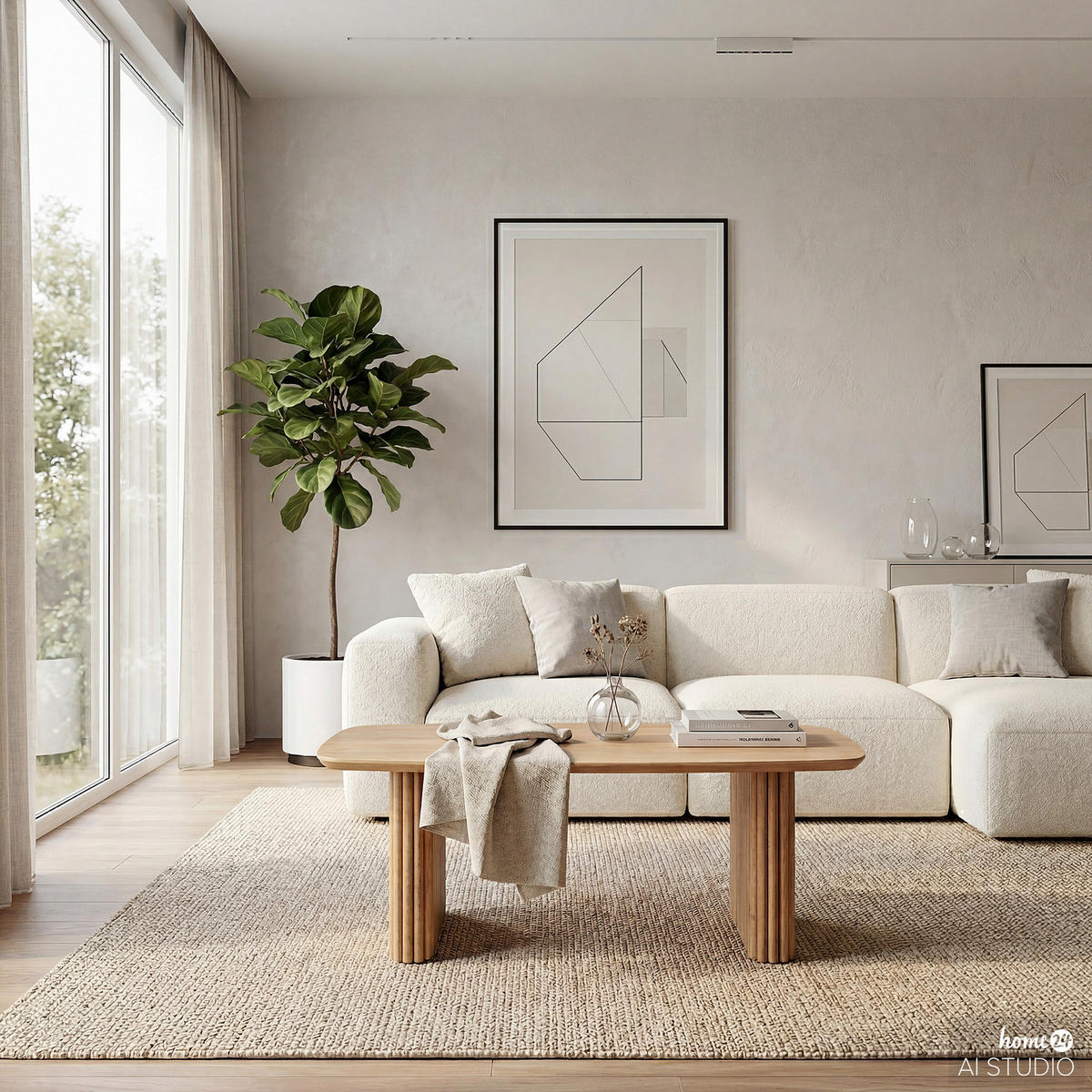 MASSIVER COUCHTISCH - Akazie - Akaziefarben, Holz (60/110/46cm) - home24