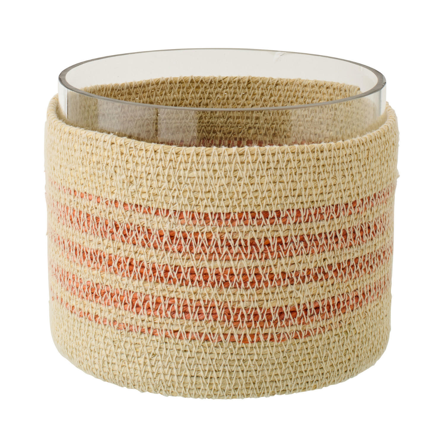 WINDLICHT ND - Orange, Naturmaterialien (15/12cm) - J-Line