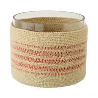 WINDLICHT ND - Orange, Naturmaterialien (15/12cm) - J-Line