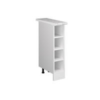KÜCHENREGAL R-Line Weiß 20 cm, AP Marmor - Weiß, Holzwerkstoff (20/81.6/60cm) - Vicco