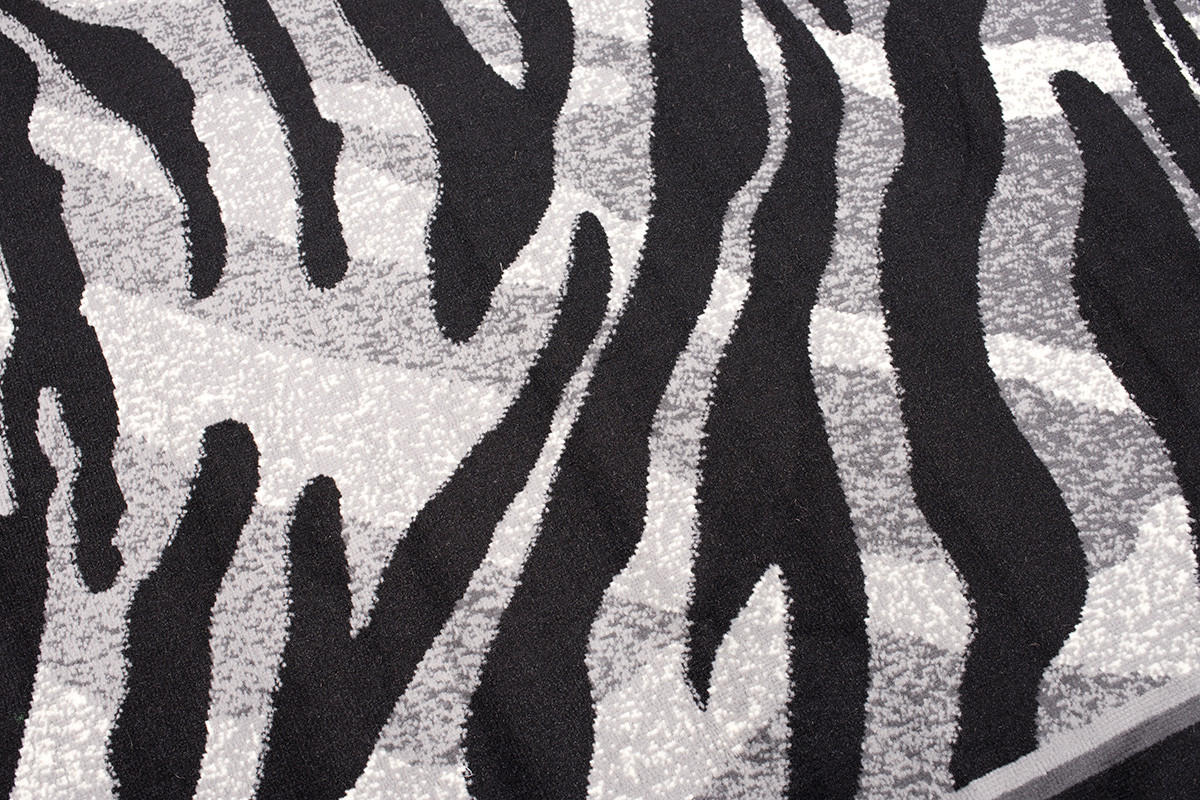 TEPPICH DREAM Schwarz Hellgrau 180/250 cm - Hellgrau/Schwarz, Textil (180/250cm) - Tapiso