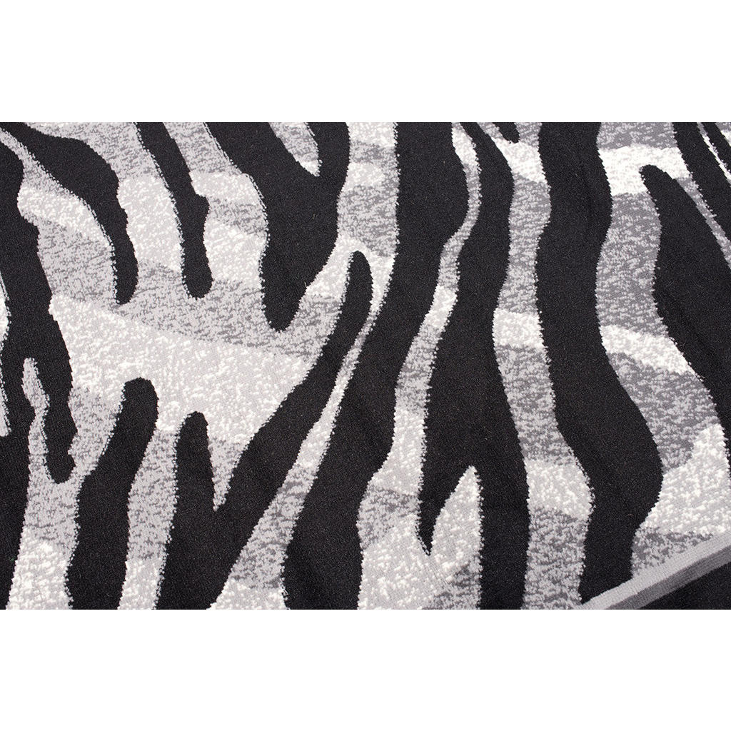 Thumbnail - Tapiso Teppich, Schwarz, Hellgrau, Textil, 180x250 cm, in verschiedenen Größen erhältlich, pflegeleicht, Teppiche & Böde...