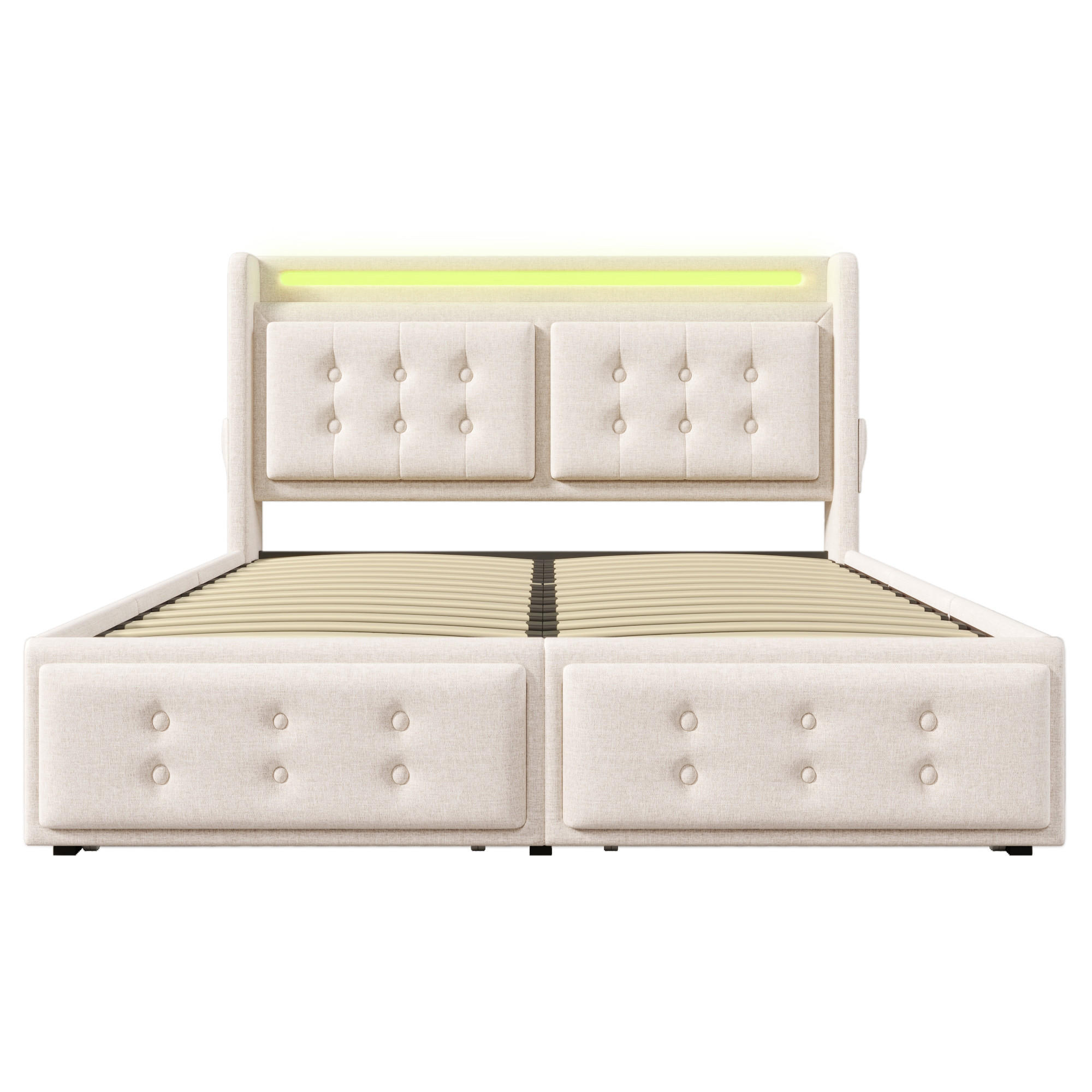 XXXLutz Polsterbett Beige
