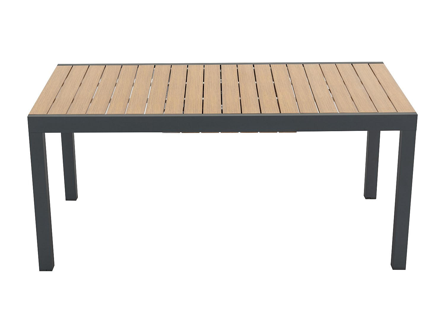 GARTENTISCH - 6 Personen, 8 Personen - Metall - Anthrazitgrau - - Anthrazit, Metall (90/230/74cm) - Vente-Unique