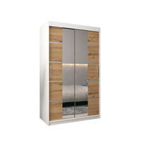 SCHWEBETÜRENSCHRANK 200/120/62 2-türig - Silberfarben/Eiche Artisan, Holz/Kunststoff (120/200/62cm) - MÖBEL KRYSPOL