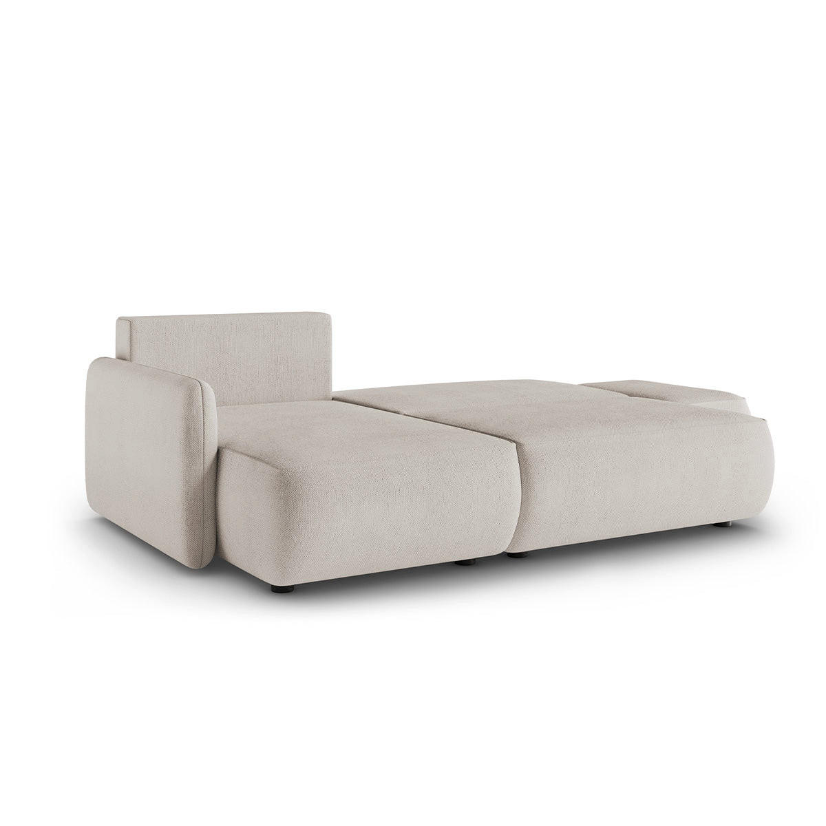 ECKSOFA Alessio 3 Sitzplätze Hellgrau - Grau, Holz (229/148cm) - Petits-meubles