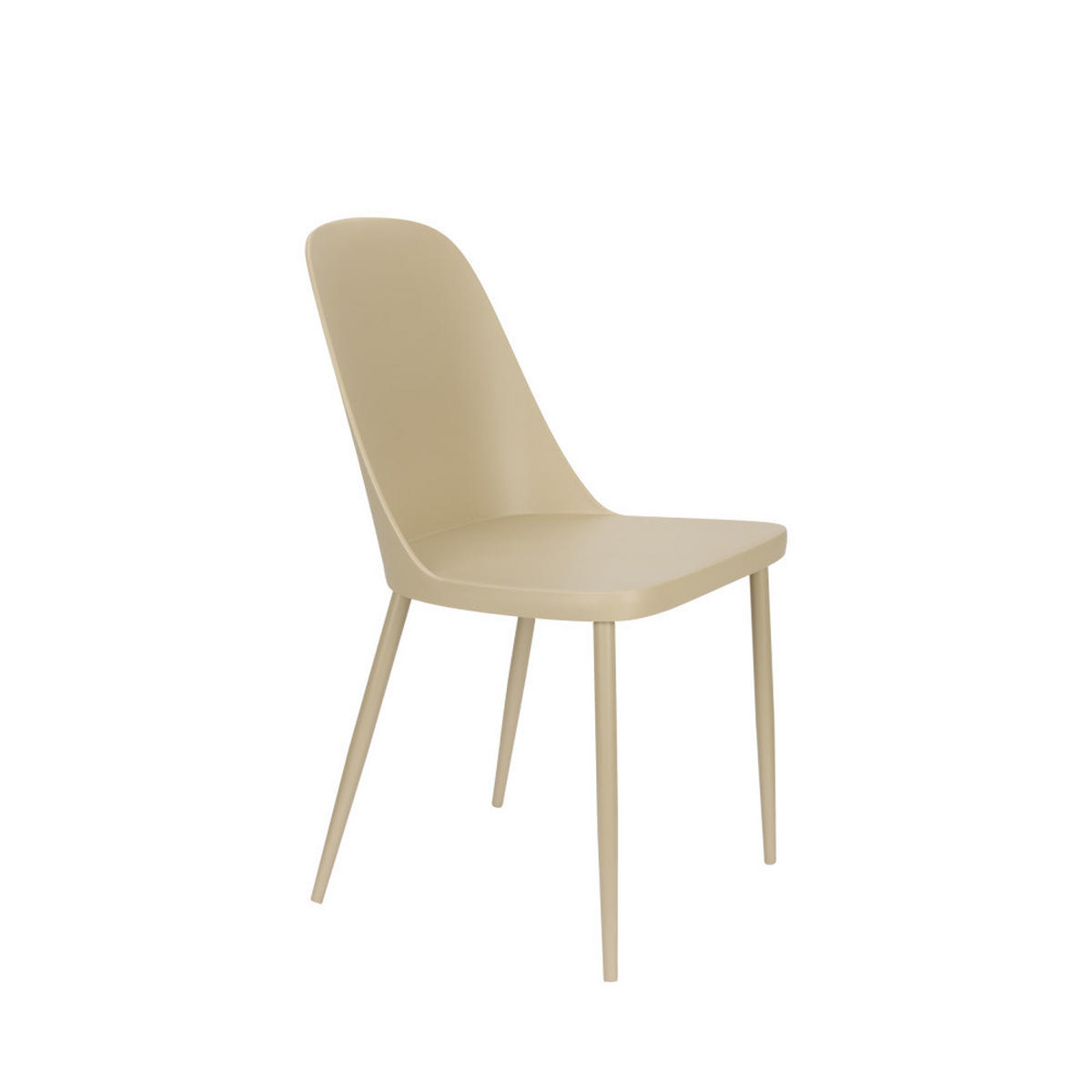 DESIGN-STUHL - Plastik - Beige - 2er-Set - Beige, Kunststoff (46/85/54cm) - Drawer