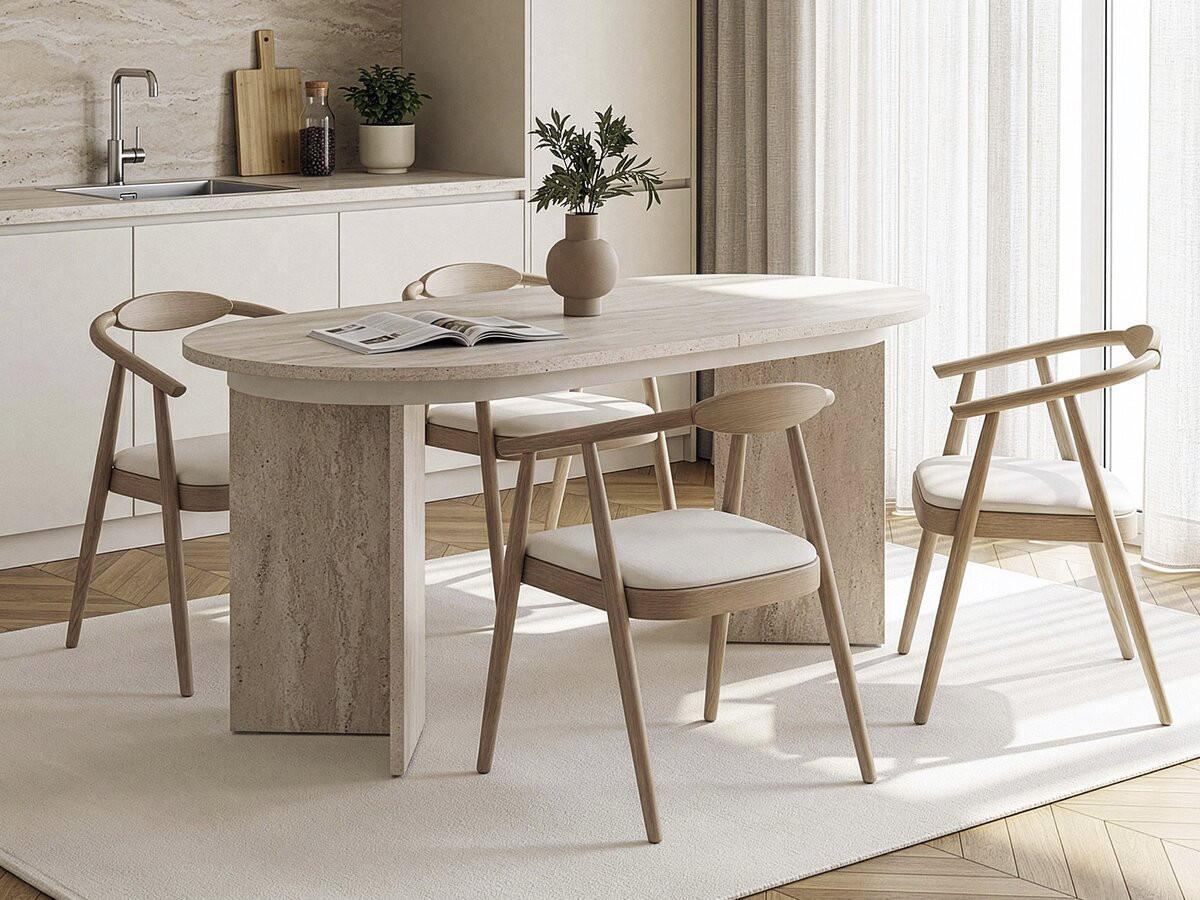 ESSTISCH sorell beige - Beige, Holz (200/90/75cm) - Habitat Garten