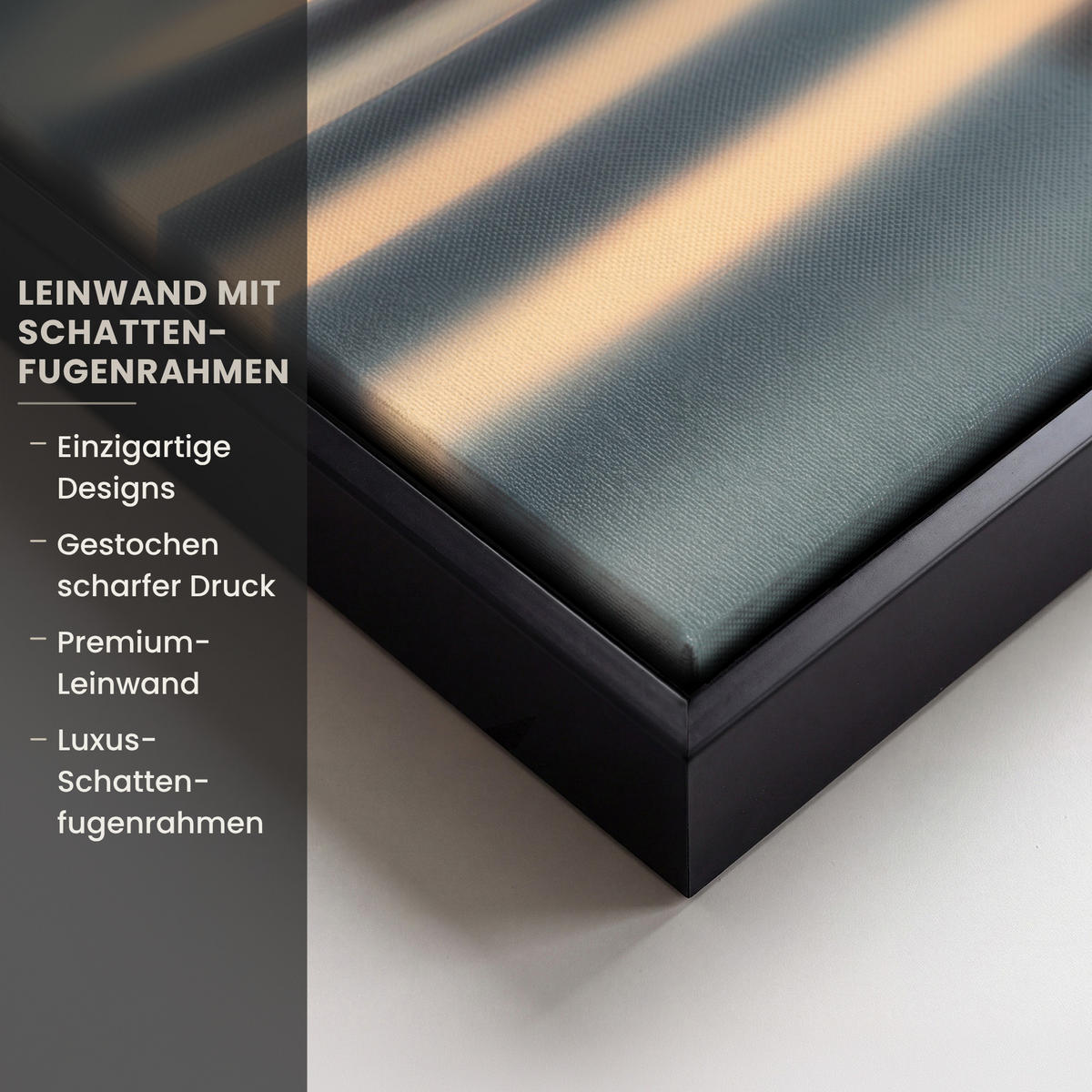 LEINWAND Bilder mit Rahmen - Herz - Wasser - Sonnenuntergang - Natur - Zen - 40x60 - Bernsteinfarben, Textil (40/60cm) - MuchoWow
