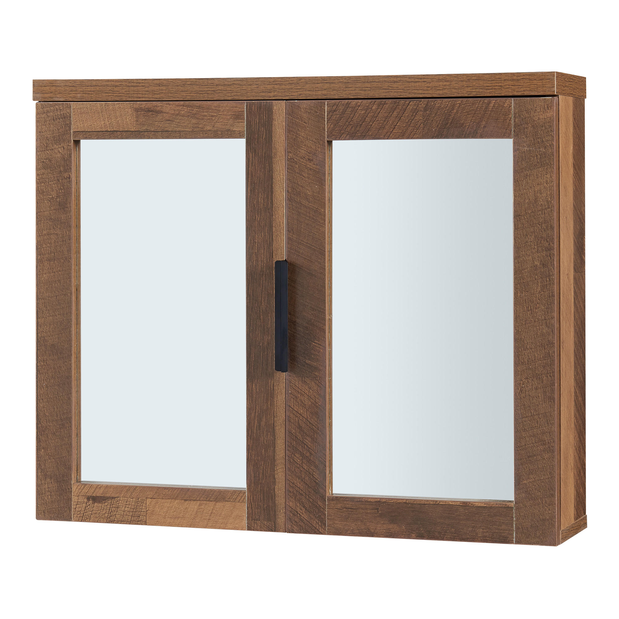 SPIEGELSCHRANK Namsskogan - Walnussfarben, Holzwerkstoff (60/50/15cm) - [en.casa]