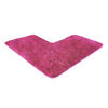 ECKBADEMATTE Florenz - Pink, Textil (100/100cm) - WohnDirect