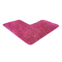 ECKBADEMATTE Florenz - Pink, Textil (100/100cm) - WohnDirect