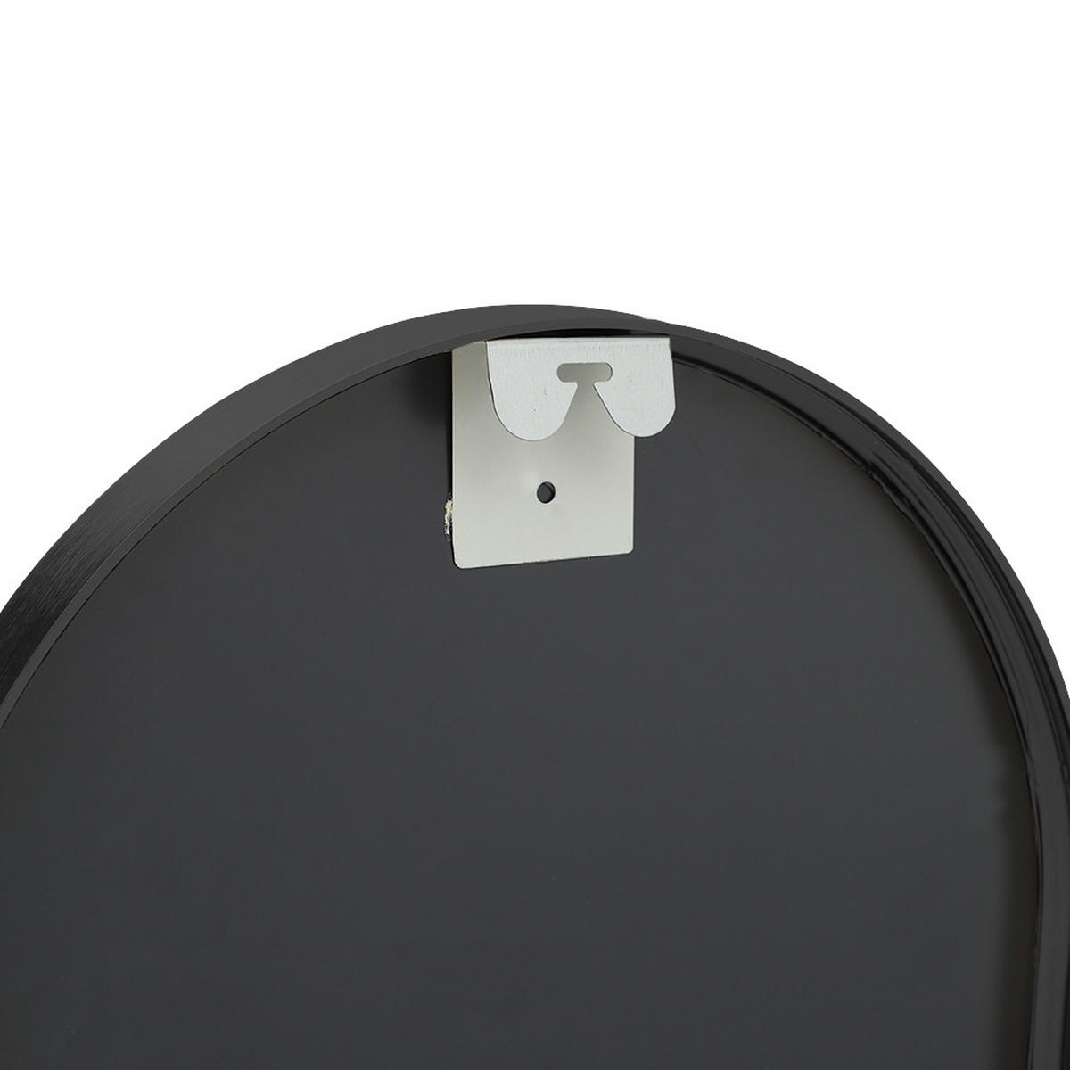 GANZKÖRPERSPIEGEL 40/120/2.8 cm Gewölbt Aluminiumrahmen Schwarz - Schwarz, Glas/Metall (40/2.8/120cm) - Livingandhome