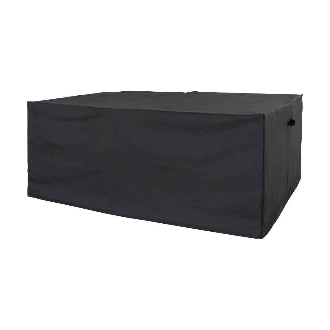 SCHUTZHÜLLE, Liva, Tisch Schwarz, Stühle Schwarz, Polyester, 180 x 155 x 95 cm, 5-teilig - Schwarz, Textil (180/95/155cm) - ebuy24