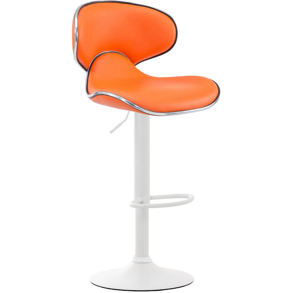 Thumbnail - CLP Barhocker, Orange, Textil, 46x88x49 cm, Esszimmer, Barmöbel, Barhocker