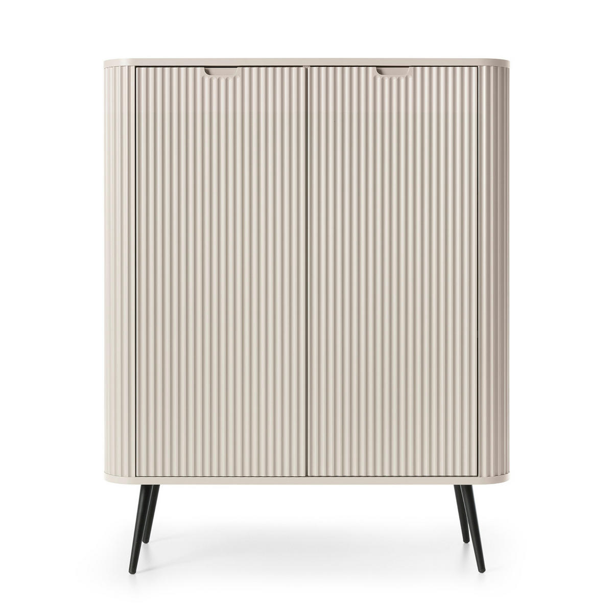 SIDEBOARD MORDEN KOM1 Abgerundeter Korpus Kaschmir Kaschmir - Kaschmir, Holzwerkstoff/Kunststoff (103/129/39cm) - Komodee