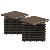 TERRASSENFLIESE - 11er-Set - Braun, Kunststoff (30/30/2.4cm) - home24