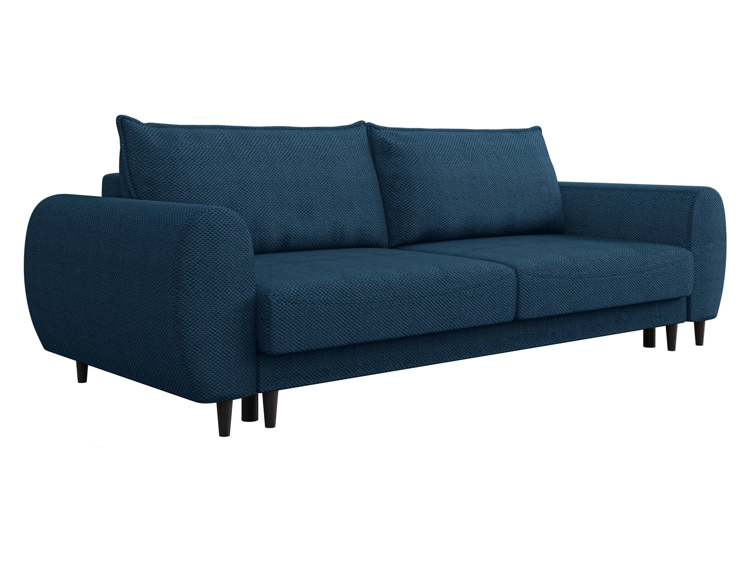 SCHLAFSOFA Sonia - Schwarz/Dunkelblau, Holz/Textil (251/76/95cm) - MIRJAN24