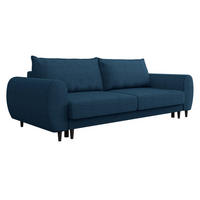 SCHLAFSOFA Sonia - Schwarz/Dunkelblau, Holz/Textil (251/76/95cm) - MIRJAN24