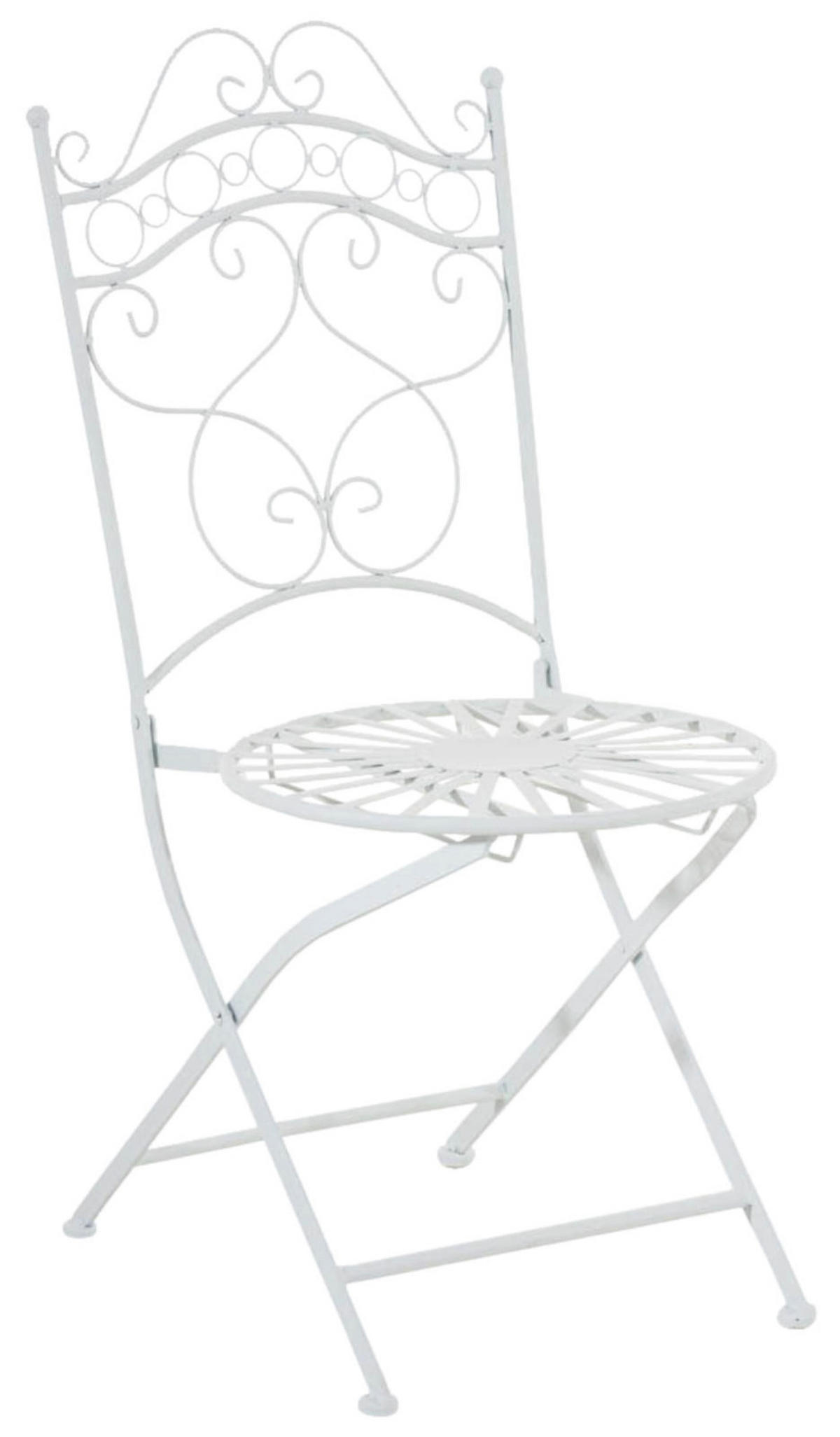 GARTENSTÜHLE Indi - 2er Set - weiß - Weiß, Metall (40/50/92cm) - TPFGarden