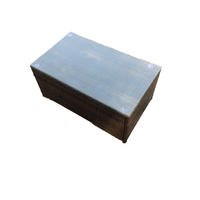 GARTENTISCH Polyrattan - Braun, Glas/Kunststoff (85/50/37cm) - Fimous