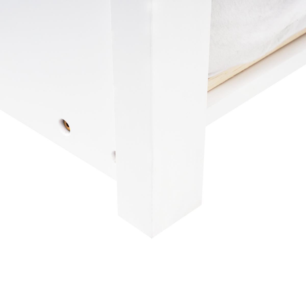 KINDERBETT 90/200 cm Weiß Talmontiers - Weiß, Holz (90/200cm) - Beliani