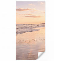 TAPETE - Strand - Brandung - Wolken - 120x220 cm - Hellrosa, Papier (120/220cm) - OnlyWow