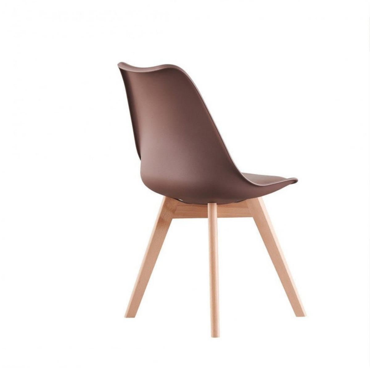 ESSZIMMERSTUHL Kunststoff 4-teilig Braun - Braun, Kunststoff (48/83/44cm) - Life Interiors