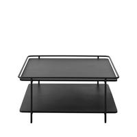 COUCHTISCH - Metall - Schwarz - Schwarz, Metall (75/75/34cm) - Drawer