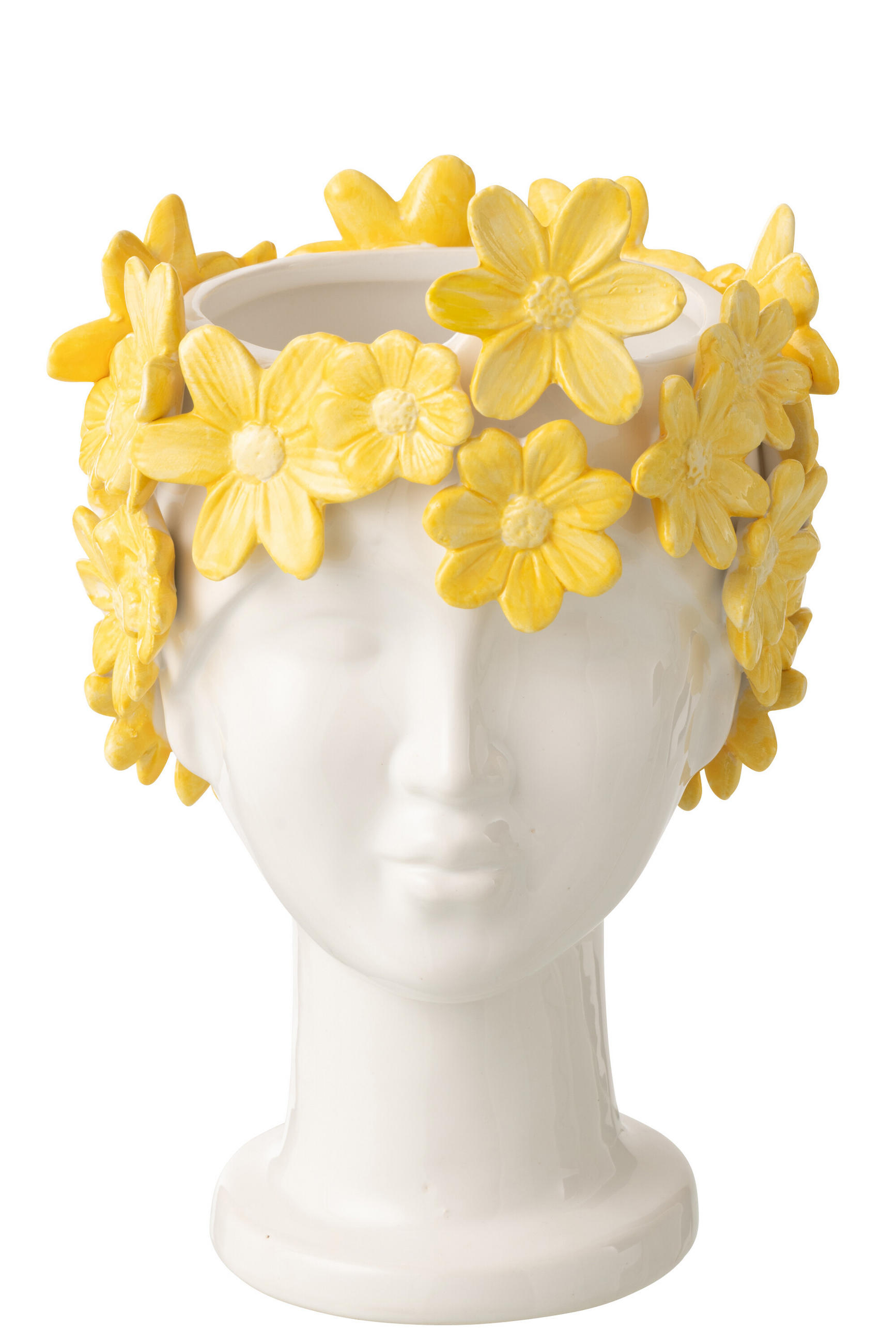 J-Line Blumentopf Gelb 24.5 cm