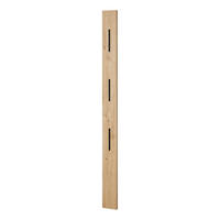 GARDROBENPANEEL Breite 13 cm - Eiche Artisan Dekor - Beige, Holzwerkstoff/Metall (13/151/2cm) - home24