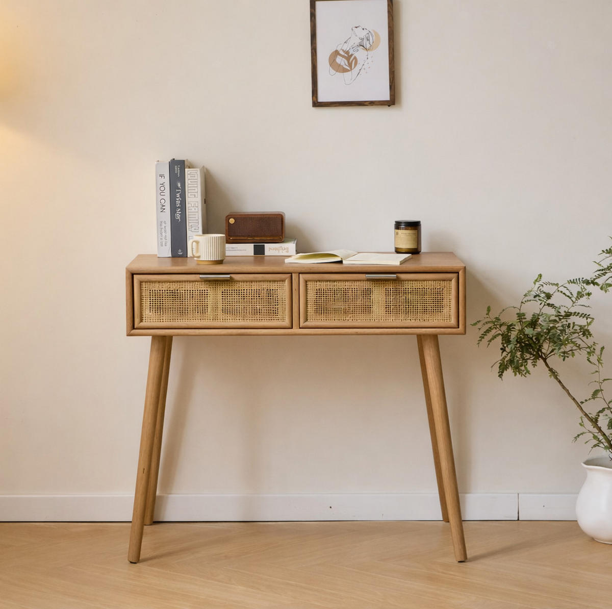 KONSOLENTISCH Rechteckig Braun 80 x 42 x 79 cm - Braun, Holz (42/80/79cm) - Nordlys