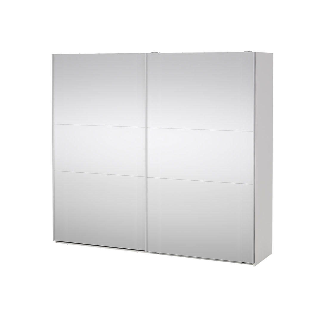 SCHIEBETÜRENSCHRANK, Como, Weiß, Holzwerkstoff, 244 x 67 x 221 cm - Weiß, Holzwerkstoff (244/221/67cm) - ebuy24