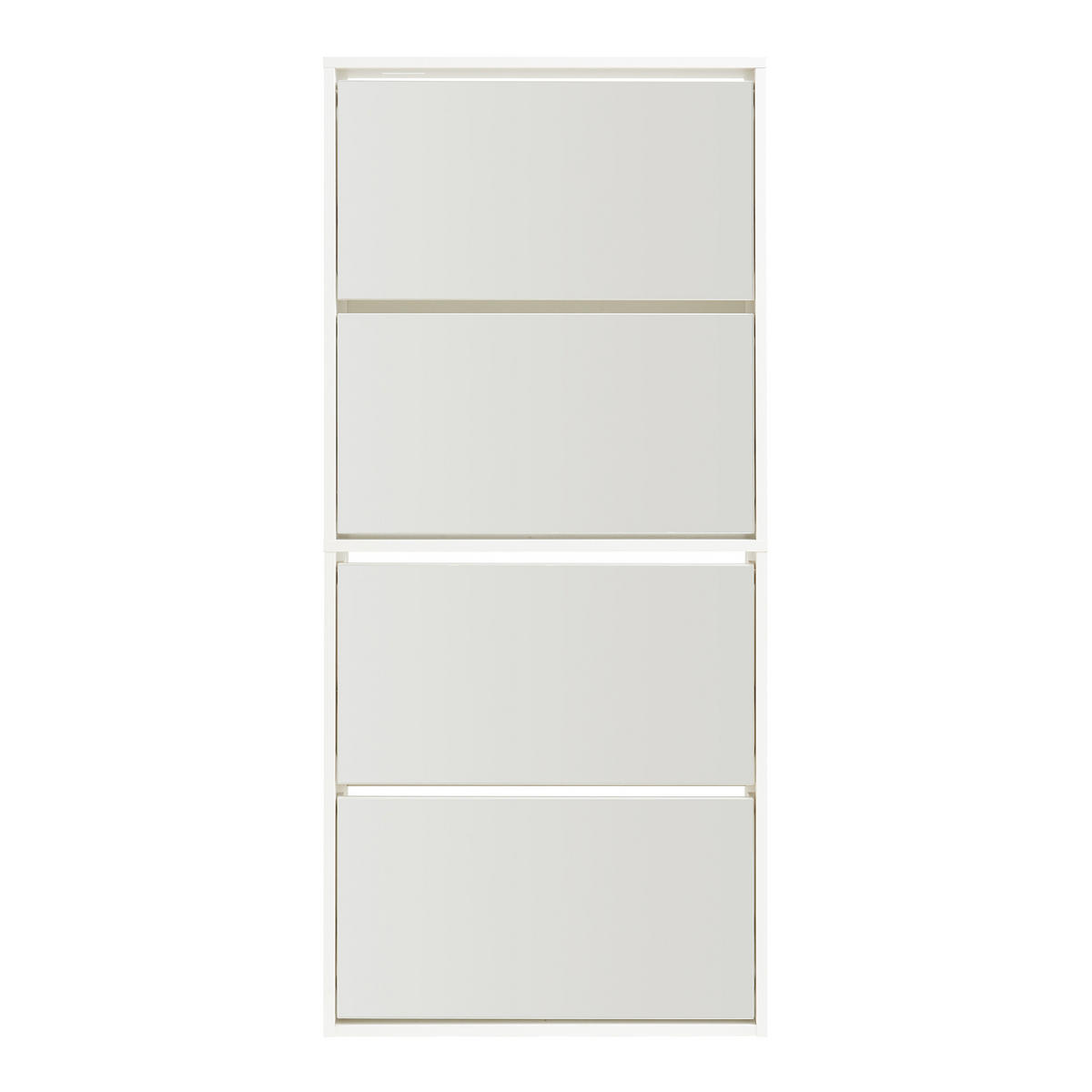 SCHUHKIPPER Lund - Weiß, Holzwerkstoff (24/134/60cm) - [en.casa]