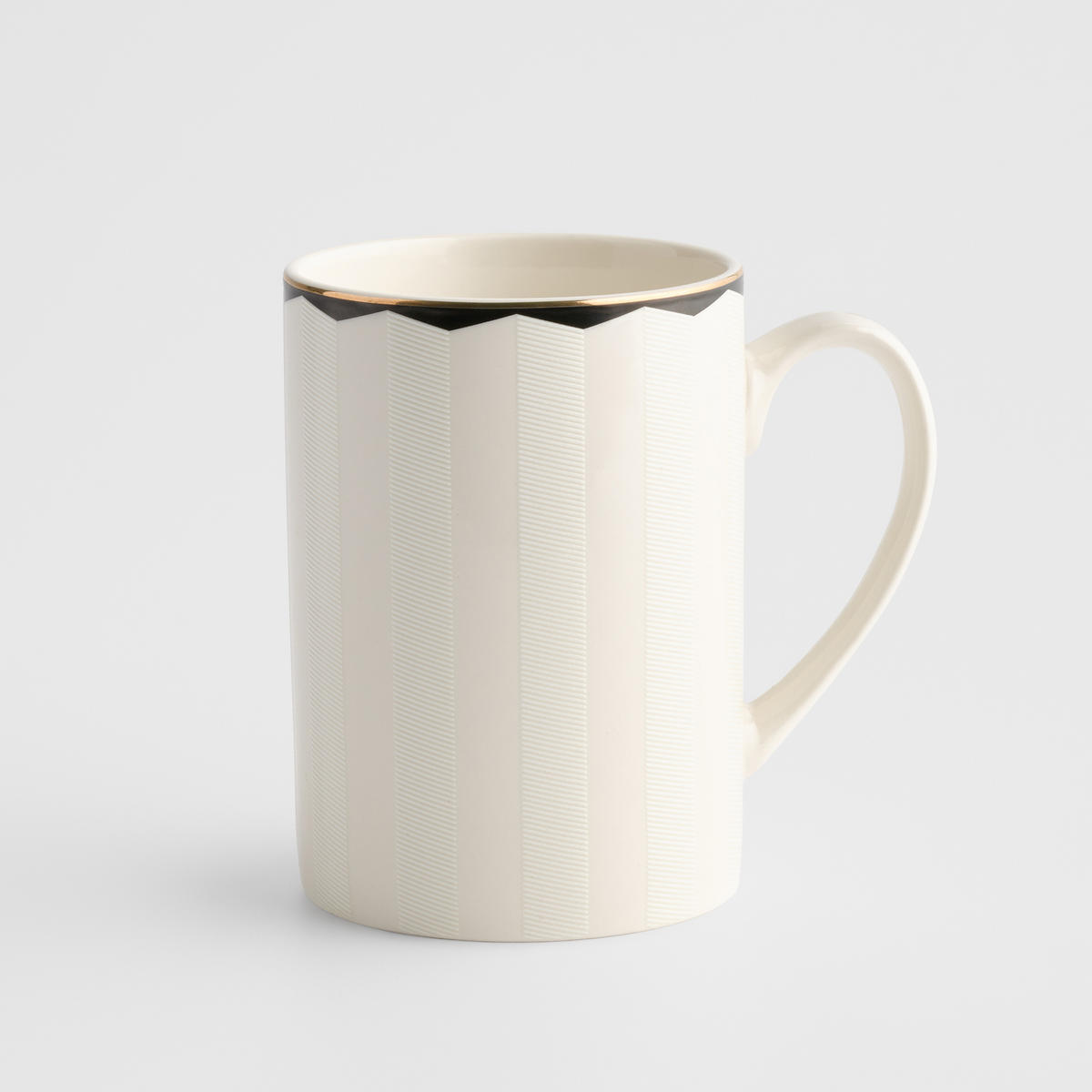 BECHER Olea 370ml, weiß - Weiß, Keramik (0.37L) - home&you